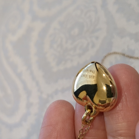 Sterling Silver Puffed Necklace - Picture 6 of 7